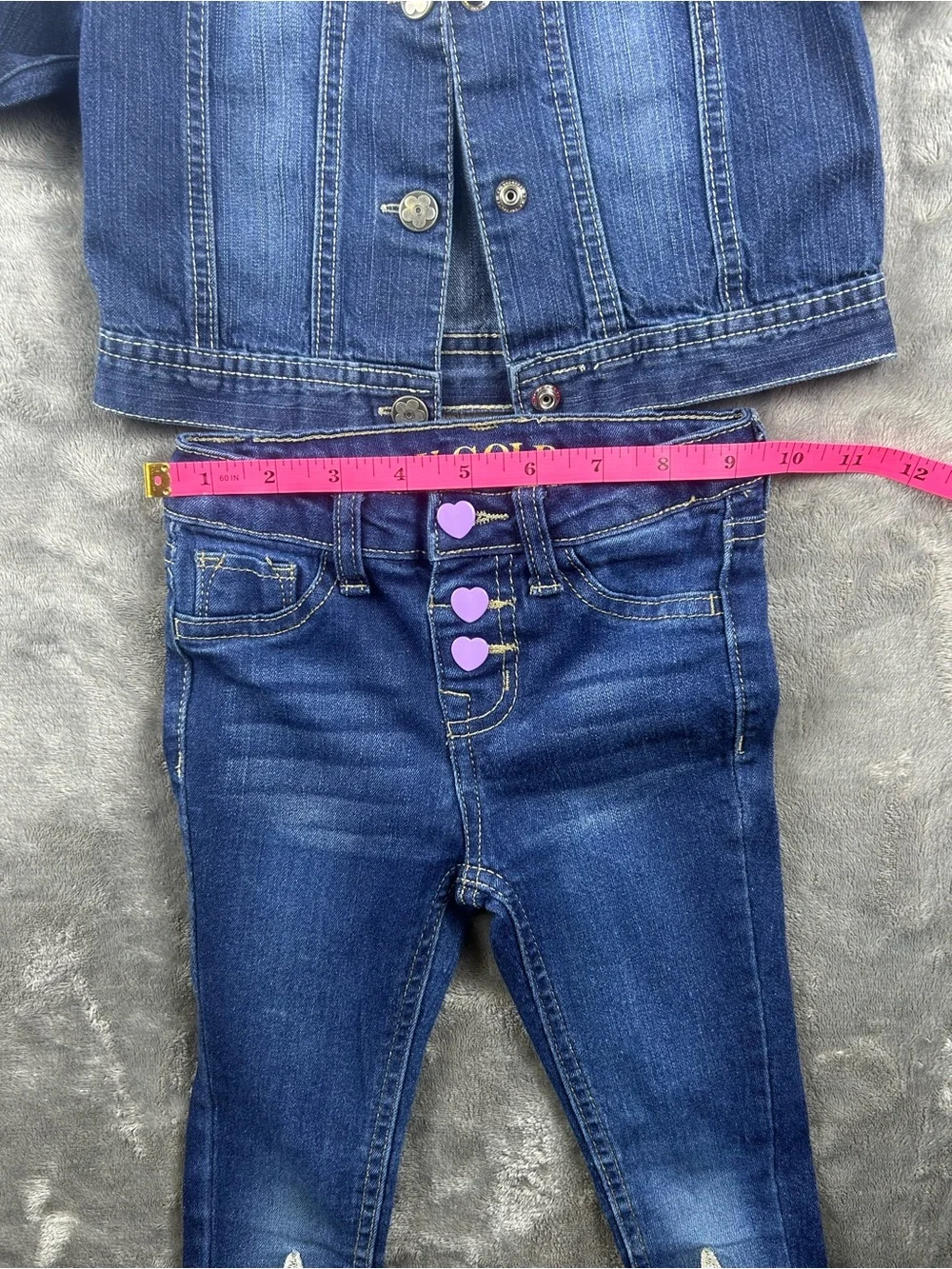 Girls 2T Denim Jacket & Unicorn Jeans 2 Piece Outfit